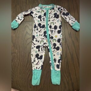 Little Sleepies Disney Mickey Forever 3-6 month zippy
